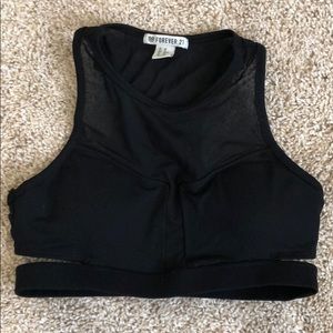 Forever 21 sports bra with mesh top